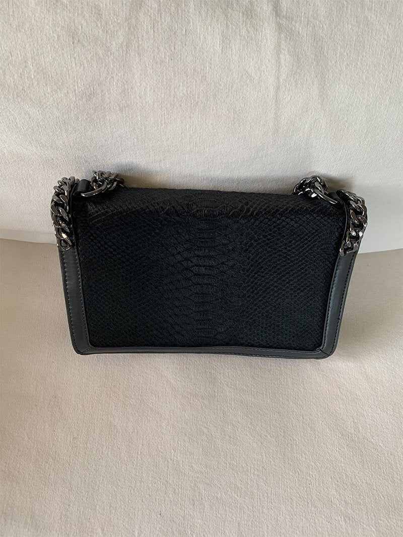 Zara embossed chain bag sales