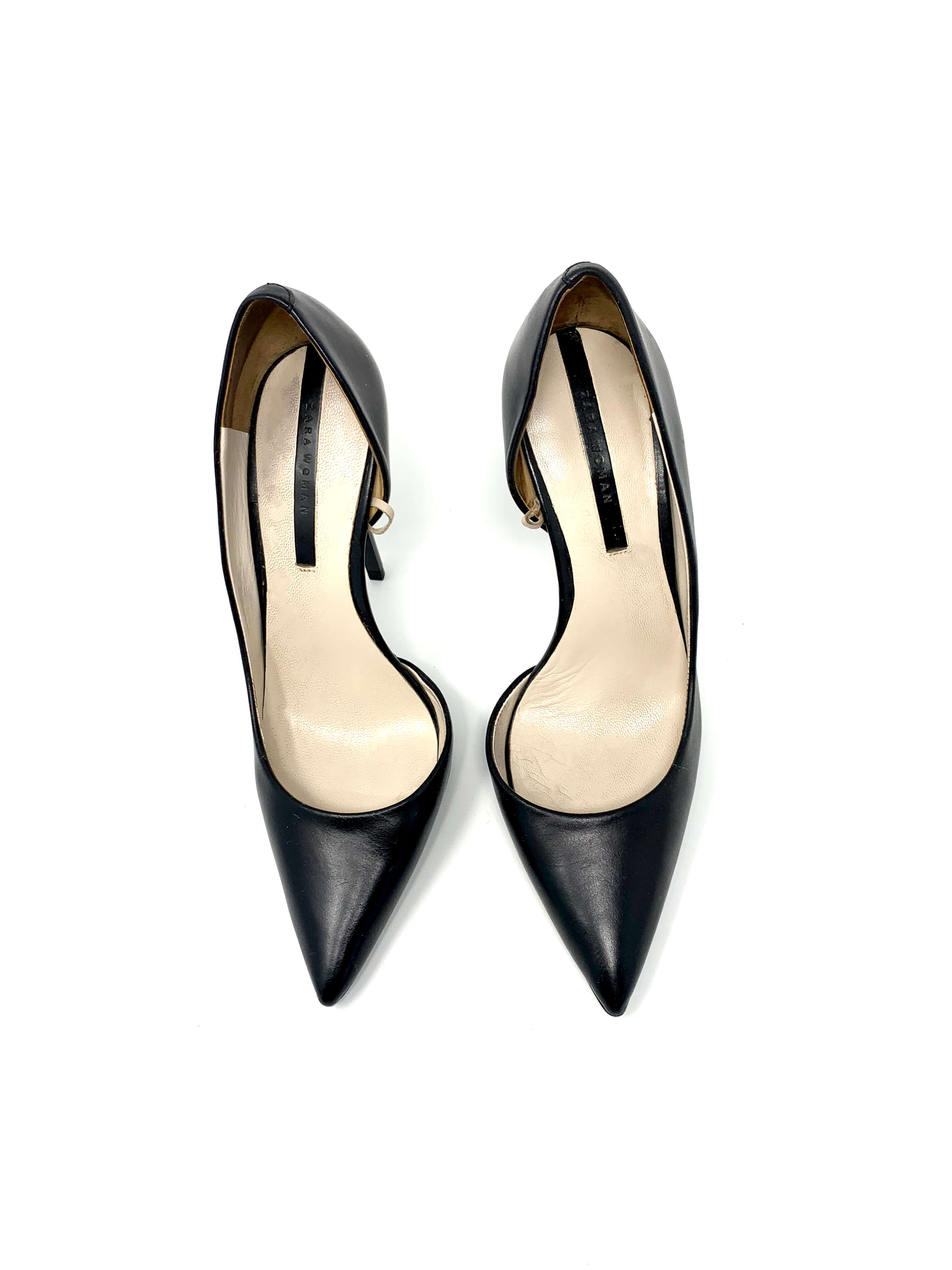 Zara Ladies Court Heel Shoe In Light Brown - Fancy Soles